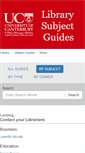 Mobile Screenshot of canterbury.libguides.com
