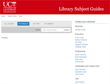 Tablet Screenshot of canterbury.libguides.com