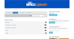 Desktop Screenshot of bmcc.libguides.com