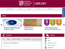 Tablet Screenshot of howardcc.libguides.com