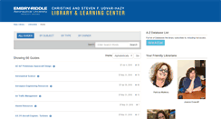 Desktop Screenshot of erau.libguides.com