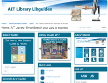 Tablet Screenshot of ait.libguides.com