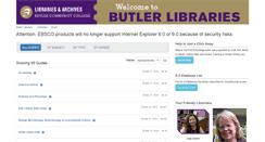 Desktop Screenshot of butlercc.libguides.com