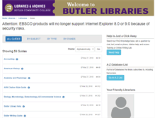 Tablet Screenshot of butlercc.libguides.com