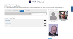 Desktop Screenshot of lifepacific.libguides.com