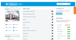 Desktop Screenshot of canberra.libguides.com