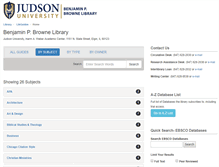 Tablet Screenshot of judsonu.libguides.com