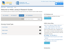 Tablet Screenshot of hkbu.libguides.com